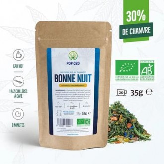 CBD Bio Kräutertee "Gute Nacht" 35g - Pop CBD