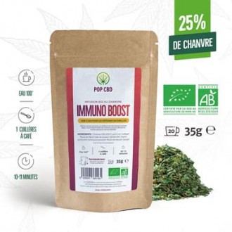 Infusion CBD bio "Immuno Boost" 35g - Pop CBD