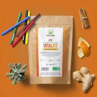 Infusion CBD bio "Vitalité" 35g - Pop CBD