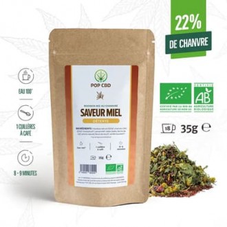 CBD bio Kräutertee "Rooibos Honig" - Pop CBD