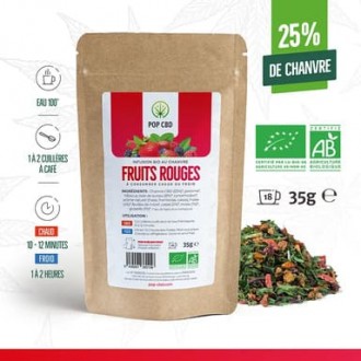 CBD bio Kräutertee "Rote Früchte" 35g - Pop CBD