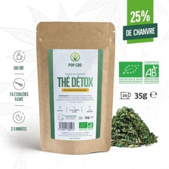 Thé CBD bio "Détox" 35g - Pop CBD