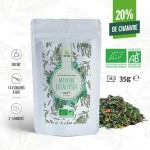 Organic CBD Black Tea "Mint, Eucalyptus" 35g - Pop CBD