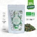 Thé noir CBD bio "Menthe, eucalyptus" 35g - Pop CBD