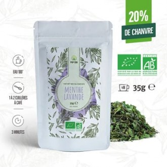 Organic CBD tea "Mint and Lavender" 35g - Pop CBD