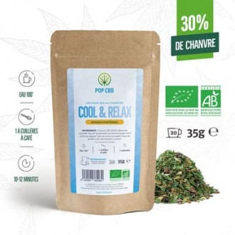 Infusion bio CBD "Cool & entspannen" 35g de Pop CBD