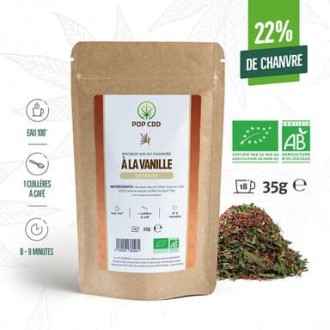 CBD bio Kräutertee "Rooibos Vanille" 35g - Pop CBD