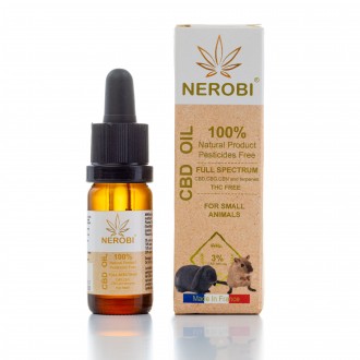 Huile CBD pour Petits Animaux 3% - 10ml (Nerobi)